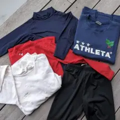 ATHLETAなどサッカースポーツウェアセット５点　140 150