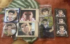 悲鳴嶼行冥 全集中展 極楽湯 缶バッジ ウエハースカード シール シール烈伝