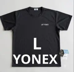 YONEX 　ユニドライTシャツ　Lサイズ　ブラック【タグあり】のサムネイル