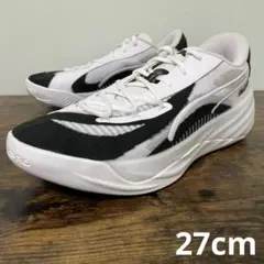 プーマ　オールプロ ニトロ チーム　27cm　ホワイト/ブラック　バスケ　箱無し