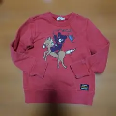 DOUBLE.B クマと馬のトレーナー　ミキハウス　110センチ