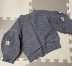 アプレレクール　袖刺繍　ニット