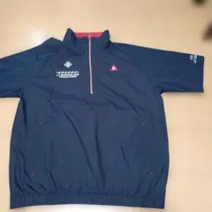 ルコックスポルティフ　ゴルフ　ハーフジップジャケット　メンズ　ネイビー　Lサイズ