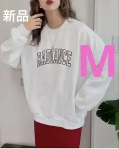 【新品】しまむら刺繍ロゴプルオーバー／NOOOONコラボ【Mサイズ】グレー