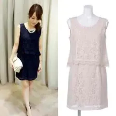 美品Noelaノエラ❤️スナイデルリランドチュールレースペプラムワンピース白