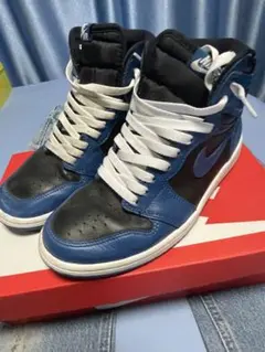 NIKE AJ1 high dark marina blue 25.5cm