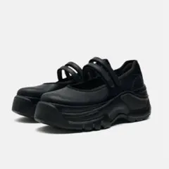 ZARA ブラック　スポーティバレリーナシューズ　　38