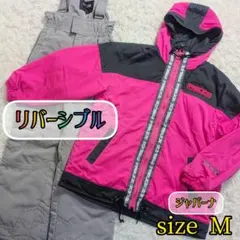 【ジャパーナ✨M】スキー スノー ウェア セットアップ 上下 リバーシブル