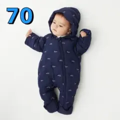 プティマイン(petit main)BOYSモチーフ刺しゅうキルトジャンプスーツ