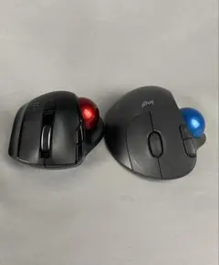 Logitech トラックボールマウス 赤青ボール 中古品 ２つまとめて