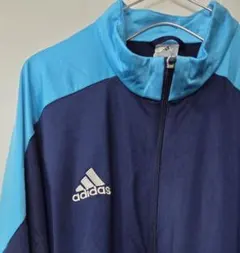 adidas ネイビー/ライトブルー ジャージ