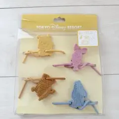 【新品】ディズニー プーさん　ラッピングタイ　シリコンバンド　閉じ具
