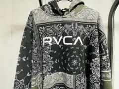 RVCA バンダナ柄ペイズリー柄フード付きパーカー
