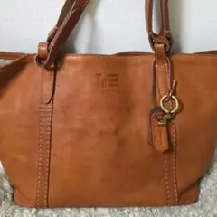 本革 genten トートバッグ 大容量 肩掛けOK 工具チャーム付き