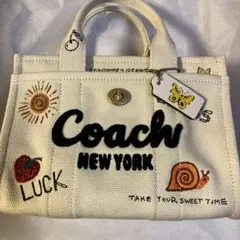 COACH カーゴ トート バッグ 20・スケッチ プリント