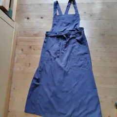 CRAZY DOLL ダークネイビーグレー ノースリーブ エプロンワンピース