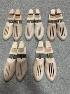 木製シューキーパー 5足セット