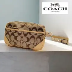 COACH コーチ シグネチャー ハンプトン ウエストポーチ ボディバッグ