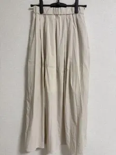 ロペピクニック 春夏 ロングスカート ベージ ュ フレア ウエストゴム