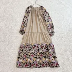 22AW♡グレースコンチネンタル ラメ刺繍ノースリーブワンピース 38