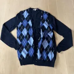 ユニクロ　アーガイルカーディガン　Ｌサイズ