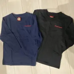 長袖カットソー ネイビー ブラック 2枚セット