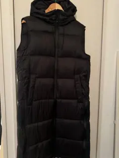 新品♡完売品　ZARA キルティングパフロングベスト フード付きロングキルティングベスト - エクリュ | ZARA Japan