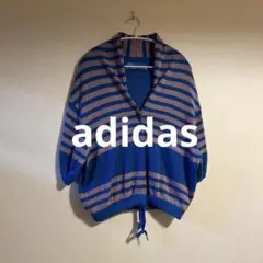 セール！値下げ！adidas カーディガン　ボレロ　ピンク×ブルー　レアのサムネイル
