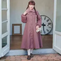 m♡petit by misako ロングコート ローズピンク L