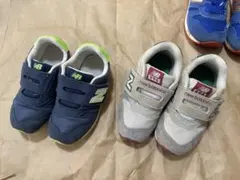 16cm New Balance スニーカー ネイビー/グレー　セット