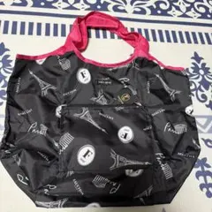 FAUCHON エコバッグ 黒とピンク