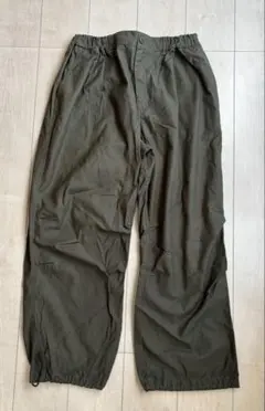 【WEGO】オリーブ カーゴパンツ ゴムウエスト Lサイズ