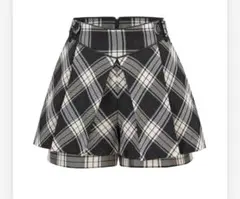 ANDWANG Tiered Check Shorts