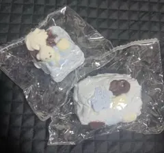 スクイーズ 2点まとめ売り 水色セット　　KaiunCream他