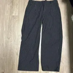 ストライプ柄 スラックス パンツ