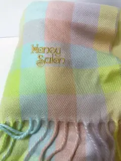 Honey Salon パステル チェック マフラー