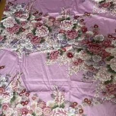 ピンク 和柄　コットン生地 はぎれ