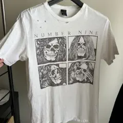 ナンバーナイン ツェッペリン Tシャツ 5 ホワイト スカル Zeppelin