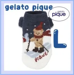 ジェラートピケ　【HOLIDAY】スキーベアジャガードプルオーバー　ネイビーL