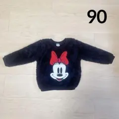 ✨ ミニーちゃん ディズニー トップス トレーナー ふわふわ もこもこ90