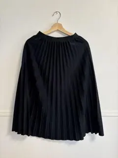 即日発送　プリーツスカート　黒　L