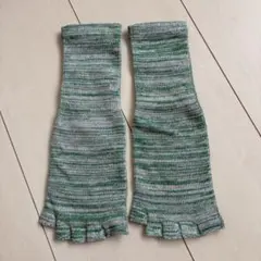 【専用 未使用】グリーン色イエロー色2枚指穴ソックスFソックス