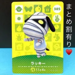 ラッキー ぼんやり系☆包帯の奥に光る瞳が可愛いホラーな犬君♡amiiboカード