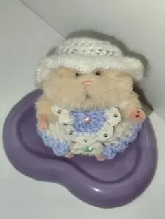 はむにぎり ぬい服 キャリーバスケット クーファン 薄水色 星の枕＆肌