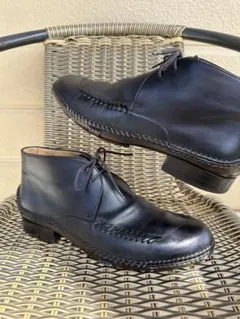 美品GUIDI NTP04 チロリアンブーツ42 ブラック イタリア製 グイディ