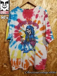 OBEY オベイ タイダイ 90年代 USA アメリカ 古着 Tシャツ 半袖