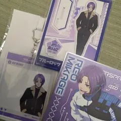 ブルーロック　 アクリルキーホルダー　御影玲王　アクリルスタンド　ミニ色紙