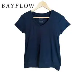 【美品】BAYFLOW 半袖 Vネック Tシャツ ブラック　黒　 Sのサムネイル