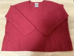 relume Hamilton Lambswoool 赤 ニットセーター