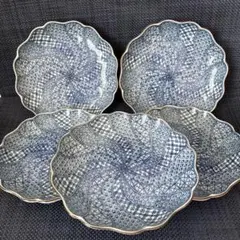 【新品未使用】たち吉　捻祥瑞　大皿　銘々皿　セット たち吉 染付捻祥瑞 銘々皿 - メルカリ